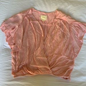 Anthropologie Light Pink Blouse